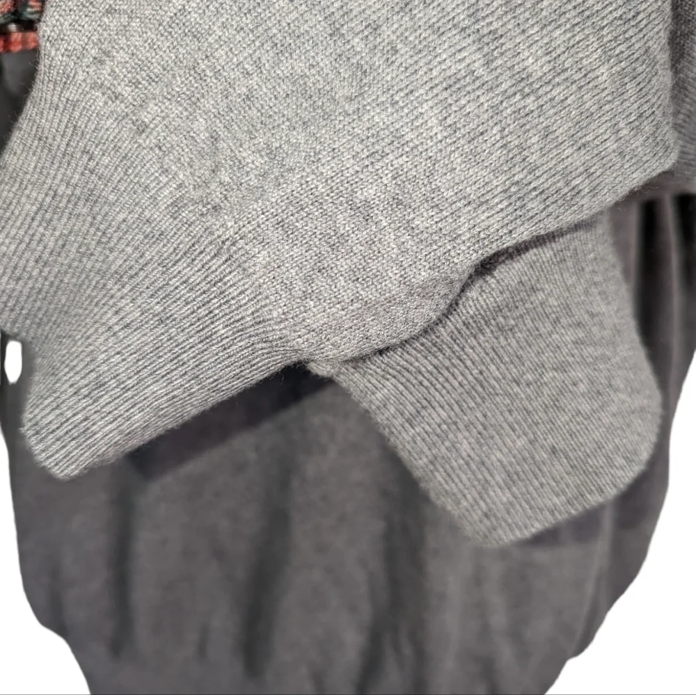 Martin Mens Gray 100% Merino Wool Fully Lined Sweater. .Size XXL